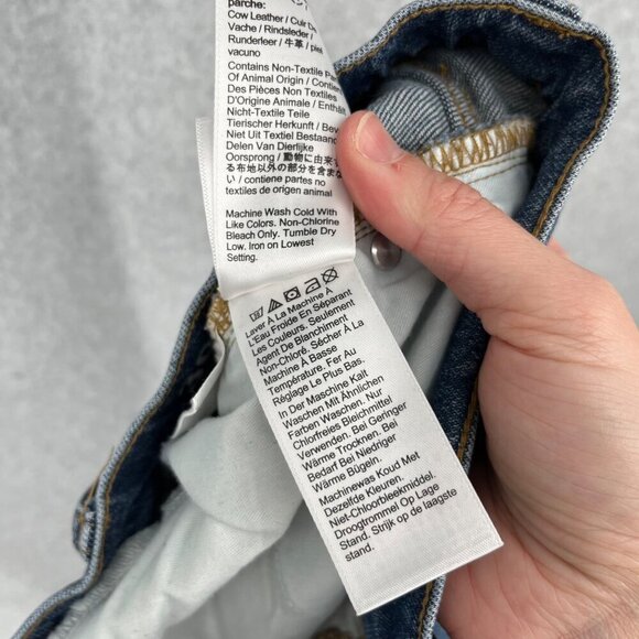 J Crew Womens Demi Boot Cut Crop Jean Size 30 Blue Denim Exposed Button Fly - Picture 8 of 14